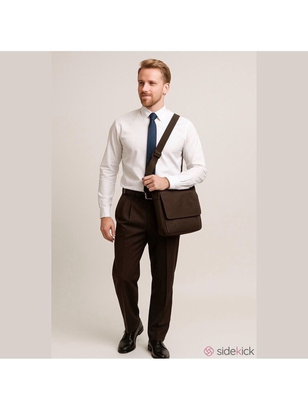 ZANELLA Italian Trousers Dress Slacks Brown 34x32